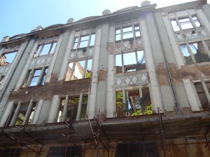 A baroque era building left in its ruined state