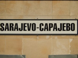 Train Station Name in Latin alphabet, - and latinised Cyrillic!