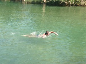 Mad Waddy takes a swim at Kravice Falls