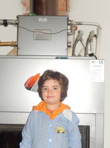 Freddy looking too cool in his school smock