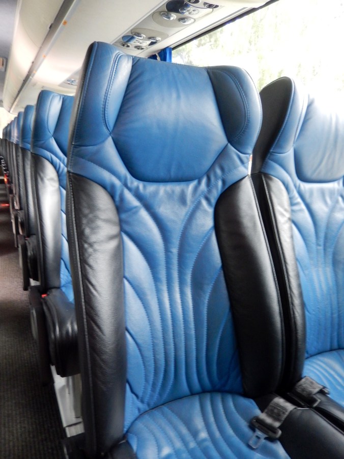 Leather seats!  The last word in luxury.