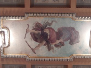 Ladies room ceiling decoration