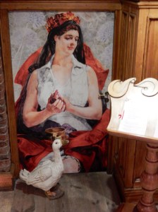 Artwork in the foyer of the restaurant 