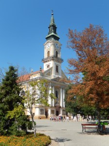 One of the many churches in Kecskemet