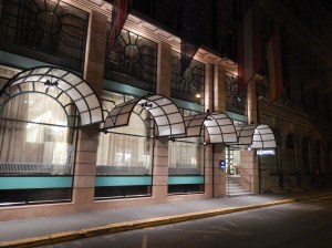 Our temporary home after a long hot day