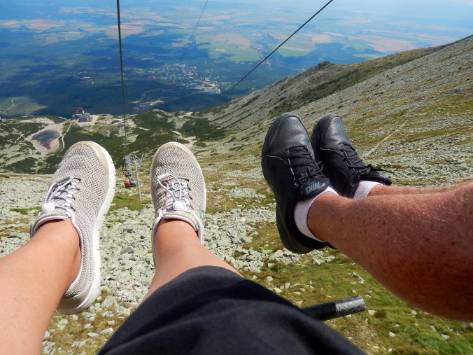 Just hanging around, taking in the fresh mountain air