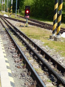 The narrow gauge rack rail