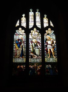 One of the many stained glass windows 