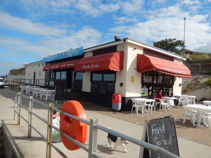 Outdoor breakfast on a 'sometimes sunny' day
