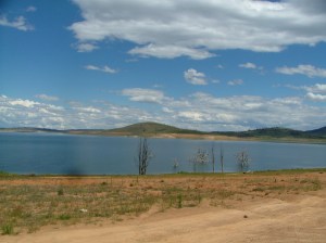 Standing on the land of what had once been Adaminaby - all of this should be under water