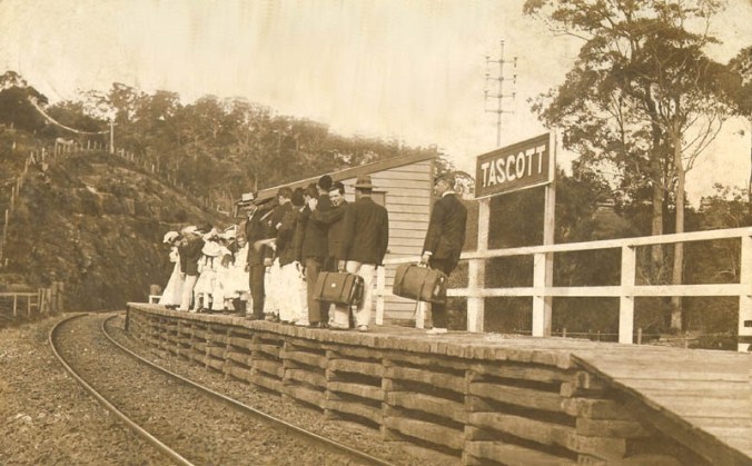 I cannot recall where I first found this historic photo of Tascott Station Possibly the National Archives Website