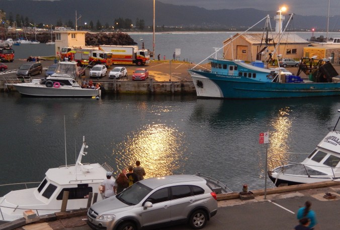 Wollongong Harbour - waiting for the NYE 2013 fireworks
