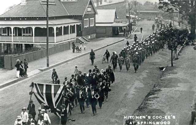 Coo-ees in Macquarie Rd, Springwood. Source: Blue Mountains Local Studies