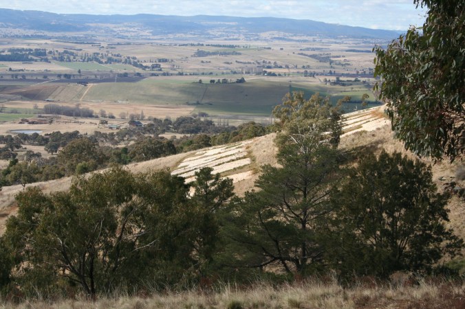Mount Panorama Race Track sits on top of a hill overlooking Bathurst