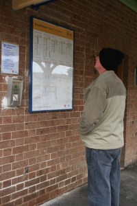 Shouldn't be too hard to read that timetable!