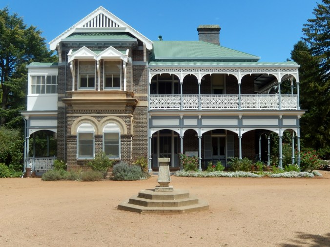 Saumarez House Armidale, note the closed in verandah on the upper left hand side