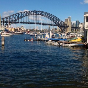 Sydney harbour from lavender bay