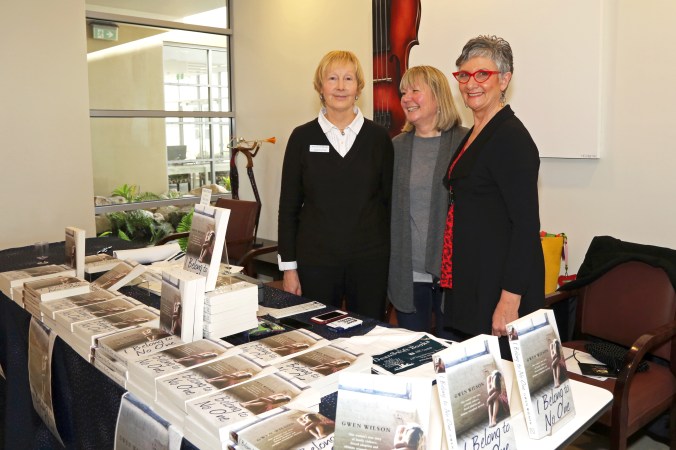 The calm before the storm - at the launch of I Belong to No One, photo courtesy of Andrew Gray 