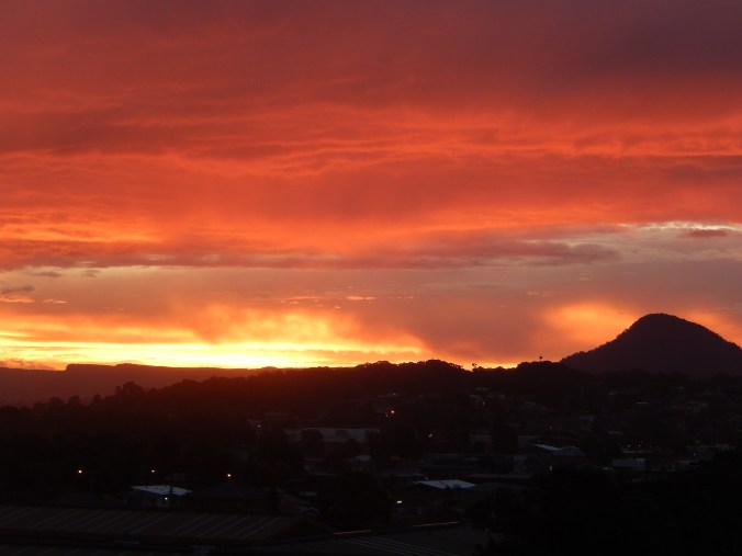 Another view from my study balcony - Sunset on Halloween 2015