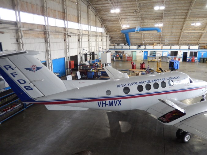 Beechcraft Super King Air at Broken Hill RFDS March 2016