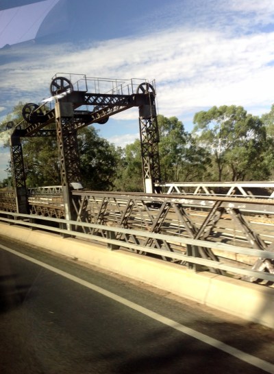 Bridge over the River Kwai, whoops! Darling, lifts up to allow paddle steamers through