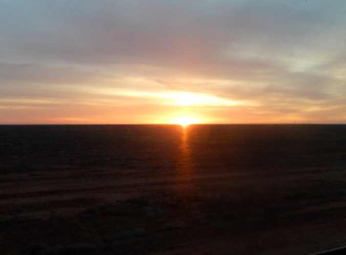 Dawn on Day 3 Indian Pacific 2016-05-20