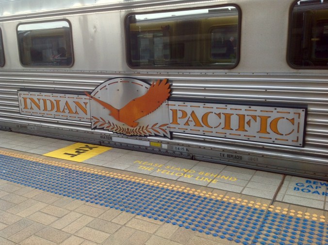 Indian Pacific Carriage Insignia May 2016 at Sydney Central Station