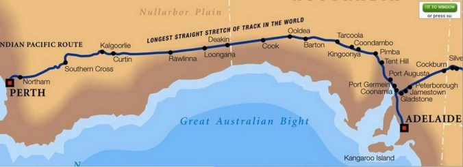 Indian Pacific Map
