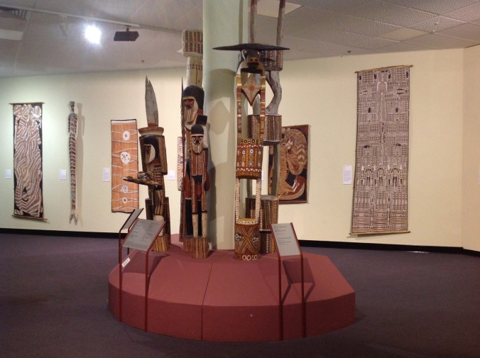 Just one example of the Indigenous art on display at the Museum & Art Gallery of the Northern Territory. These originate from the Tiwi and Melville Island people