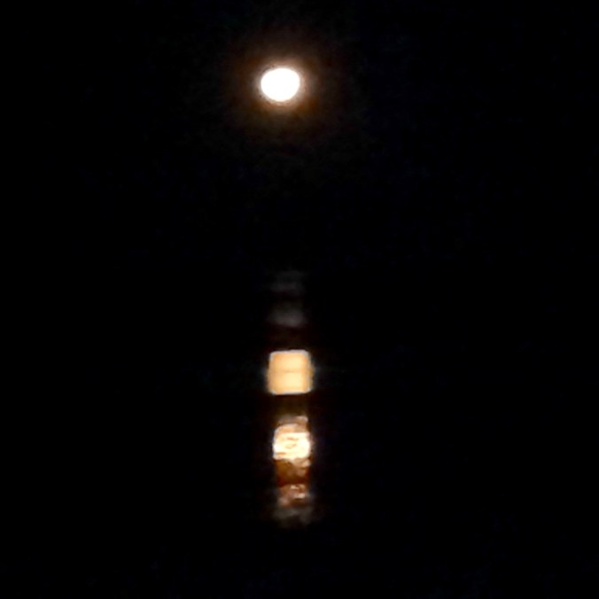 Staircase to the Moon, Broome, WA, 25 May 2016, iPad image, cropped and enlarged
