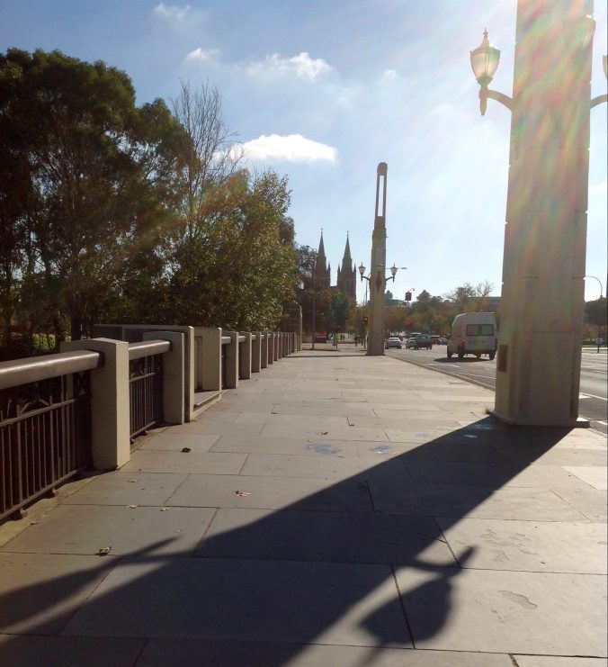 LOOKING NORTH TOWARDS ST PETERS CATHEDRAL, NORTH ADELAIDE