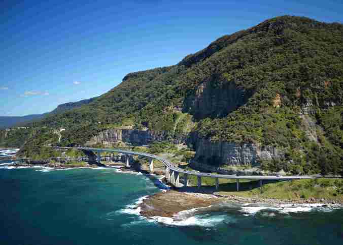 Aerial of Sea Cliff Bridge