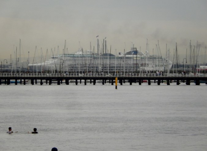 Princess Line cruise ship in Melbourne