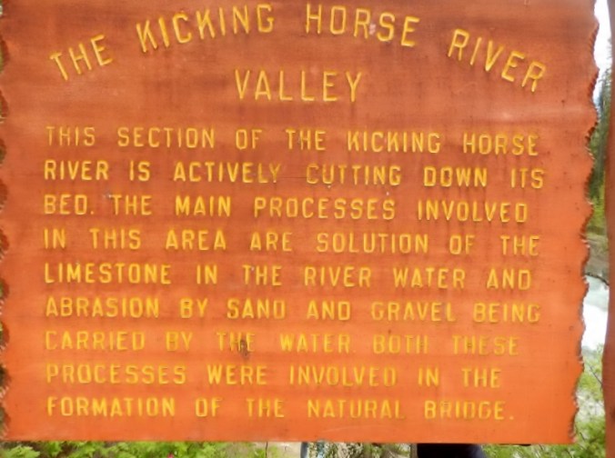 The Kicking Horse River Valley